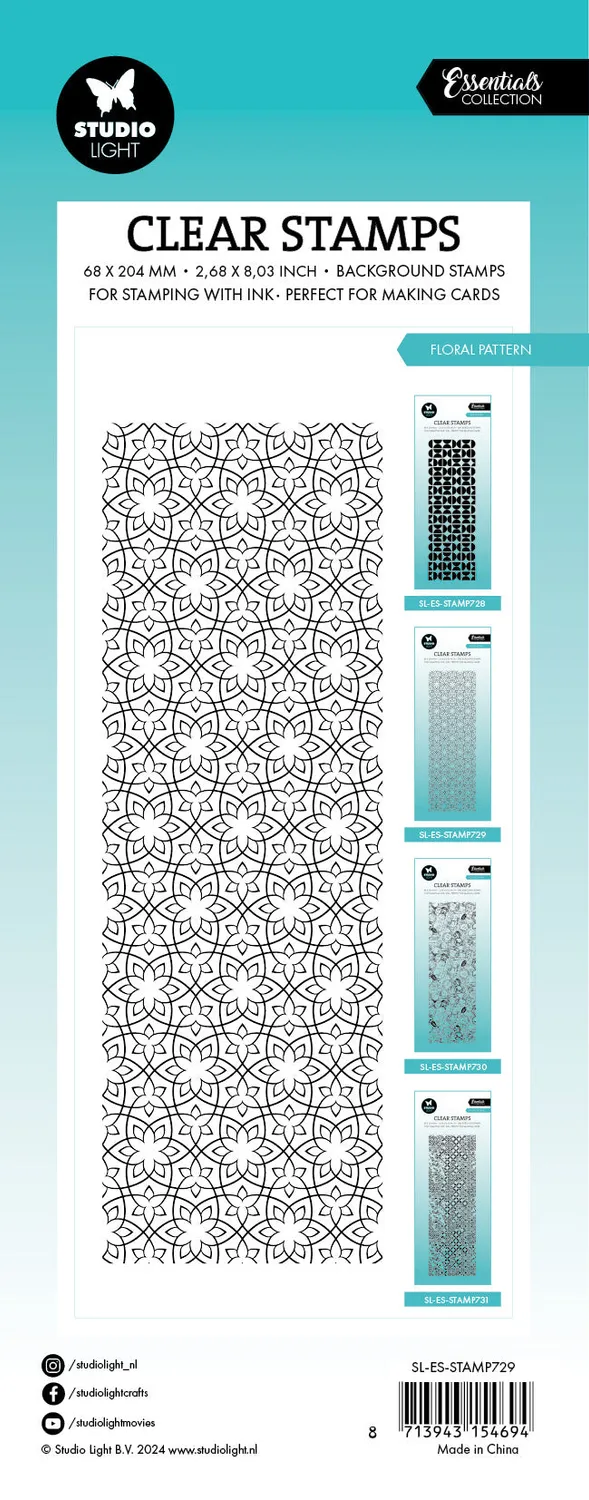 StudioLight Essentials Clear Stamp Floral pattern Blumen