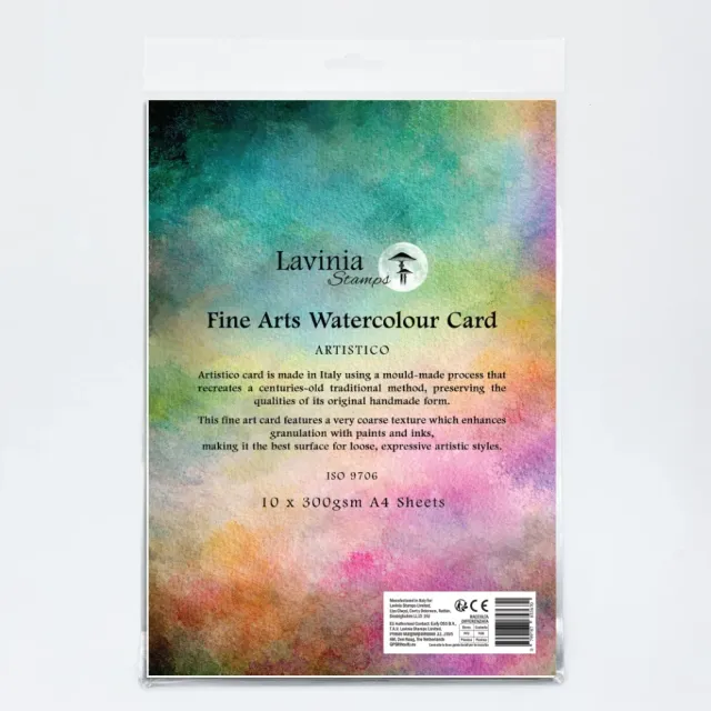 Lavinia-Stamps Fine Arts Aquarellkarton glatt weiß