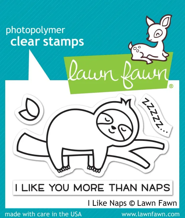 Lawn Fawn I Like Naps Clear Stamps Faultier Stempelset