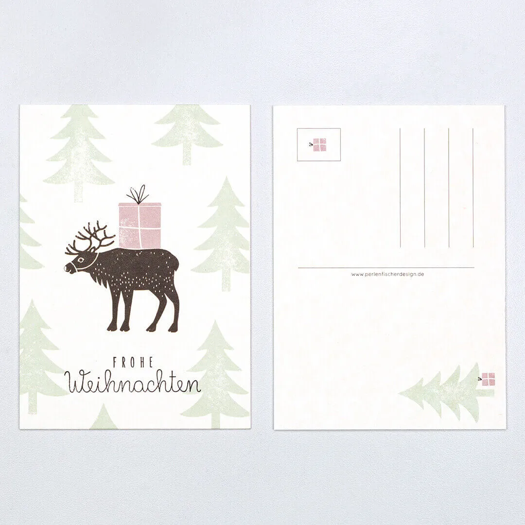 Perlenfischer Christmas mail Grußkartenset A6 3er