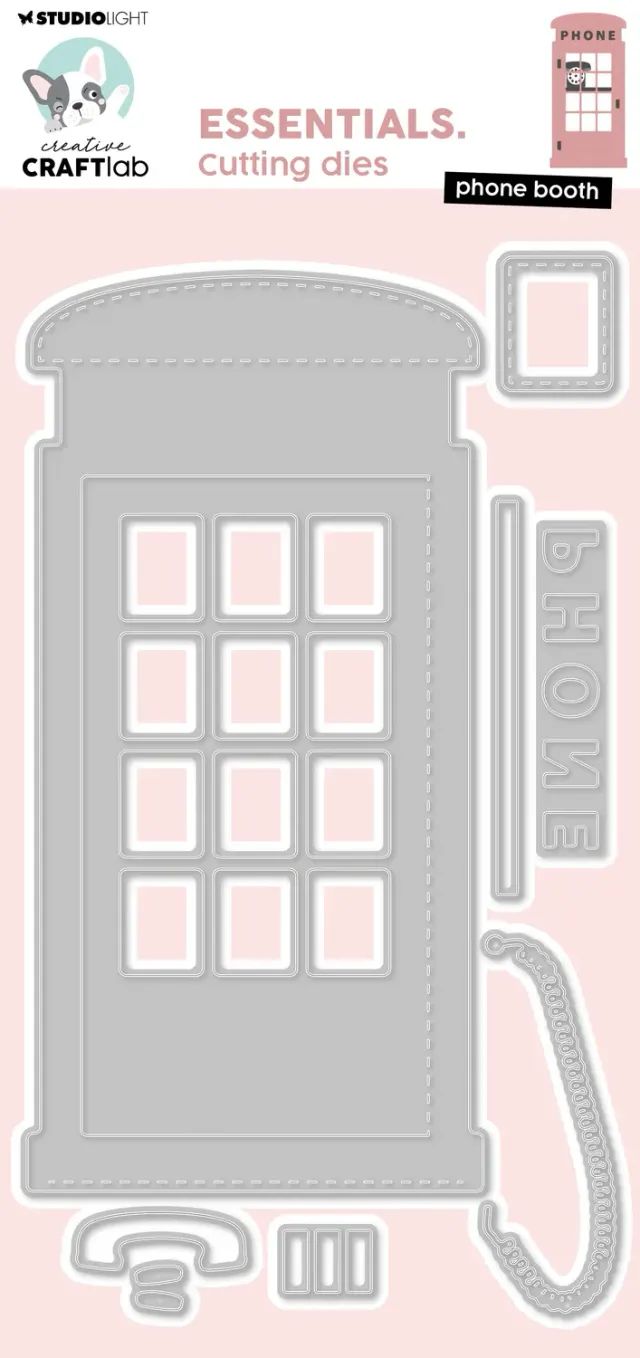 StudioLight Creative Craftlab Essentials Stanzschablone Phone Booth