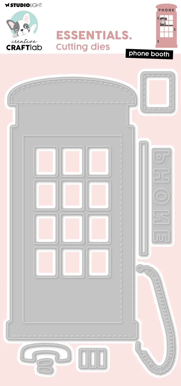 StudioLight Creative Craftlab Essentials Stanzschablone Phone Booth