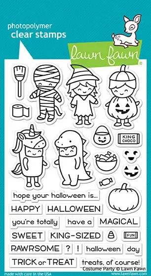 Lawn Fawn Costume Party Clear Stamps Halloween