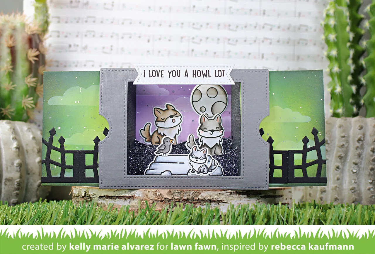 Lawn Fawn Spooky Gate Stanzschablonen Halloween