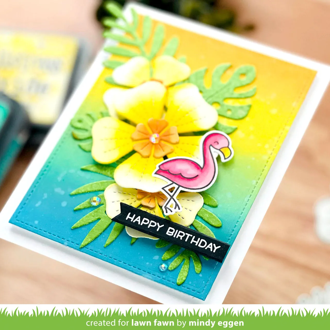 Lawn Fawn Tropical Leaves Lawn Cuts Stanzen Blätter