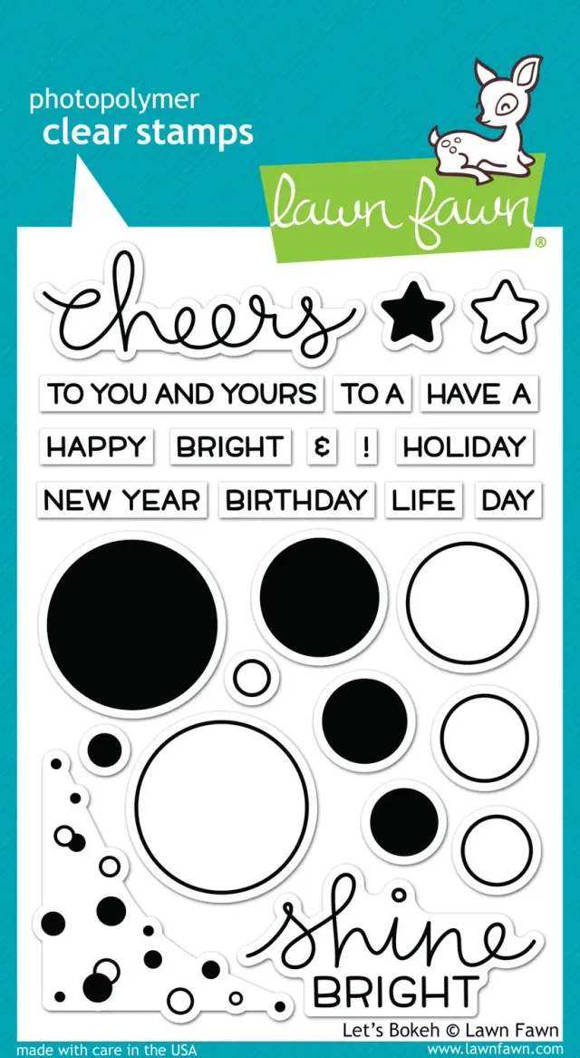 Lawn Fawn Let's Bokeh LF978 Clear Stamps 27-teilig