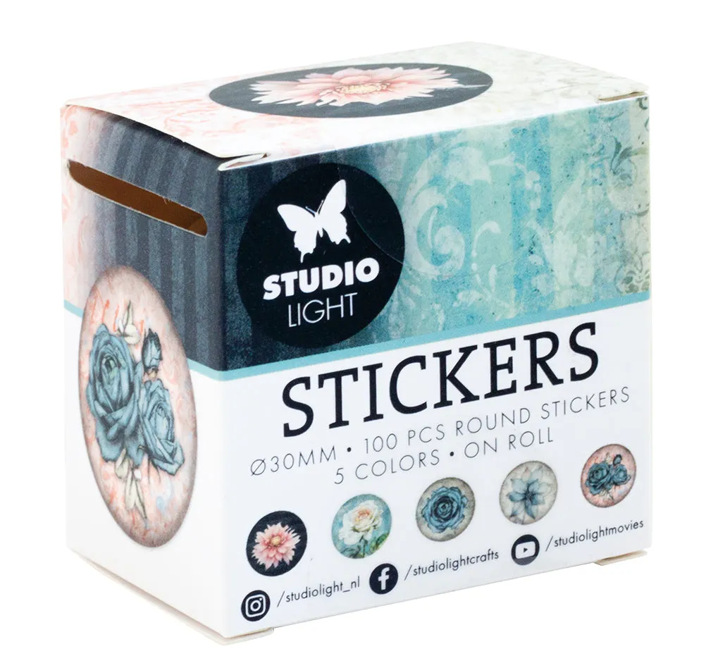 StudioLight Essentials Vintage Flower Sticker Vintageblumen