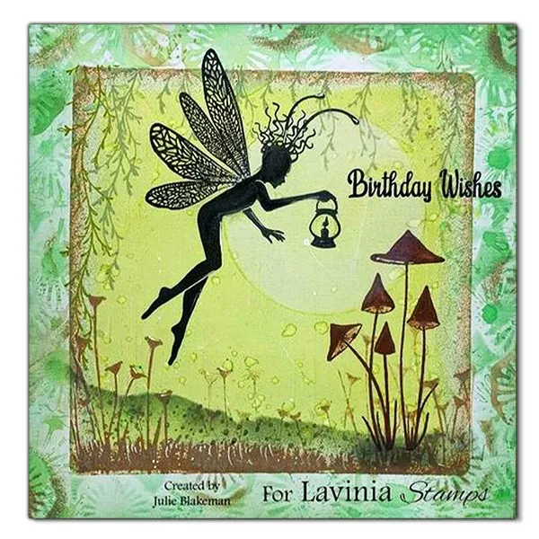 Lavinia Stamps Slender Mushrooms Large Stempel Pilze