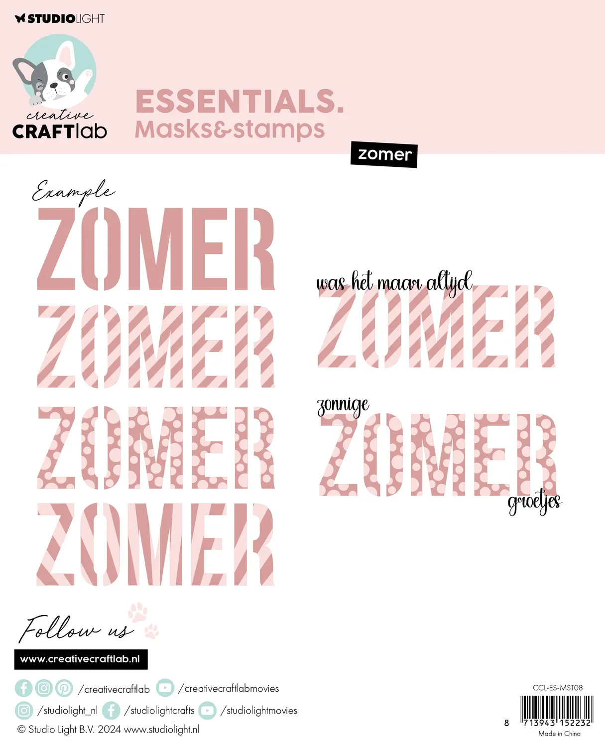 StudioLight Creative Craftlab Mask & Stamps Stempel Sommer