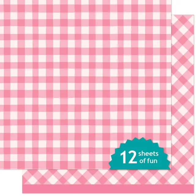 Lawn Fawn Giddy for Gingham Picnic Blanket Papier 30x30