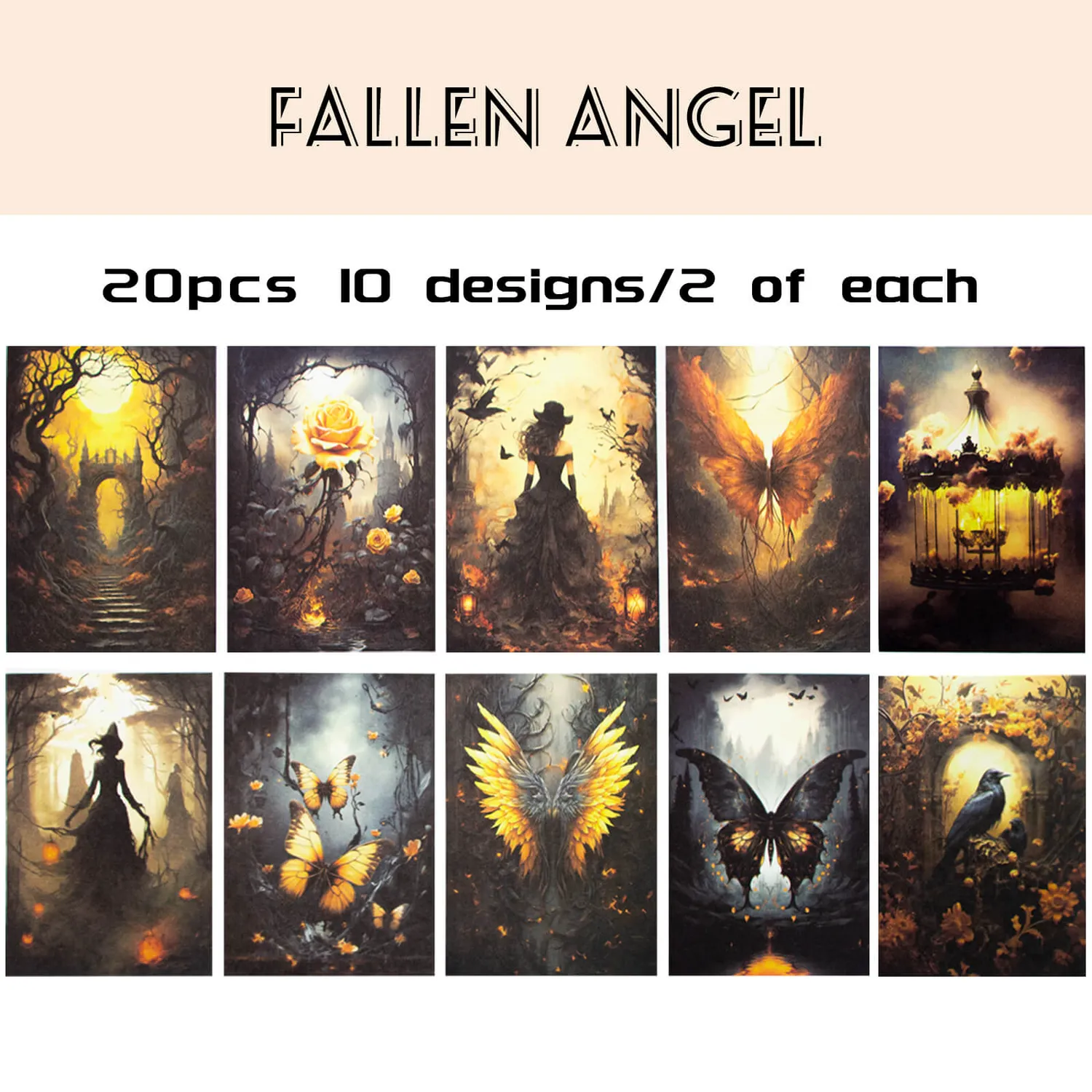 Ieebee Moonlight Fantasy Materialpapier 20 Stück Set