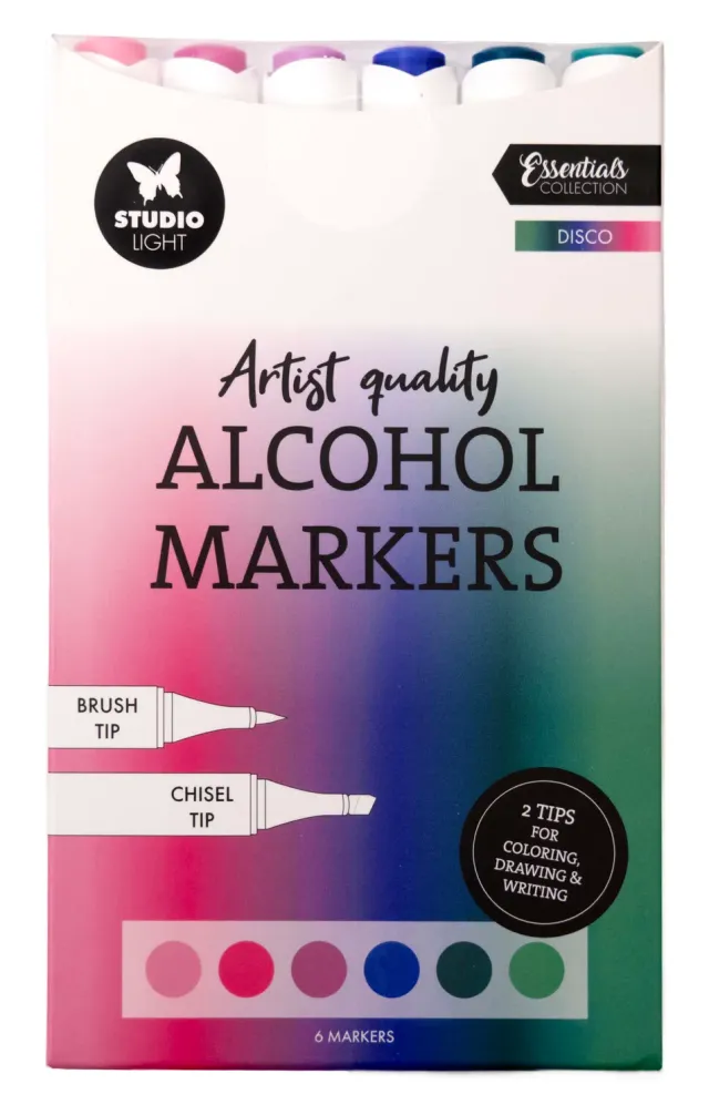 Studio Light Essentials Disco Alkoholmarker 6 Stück