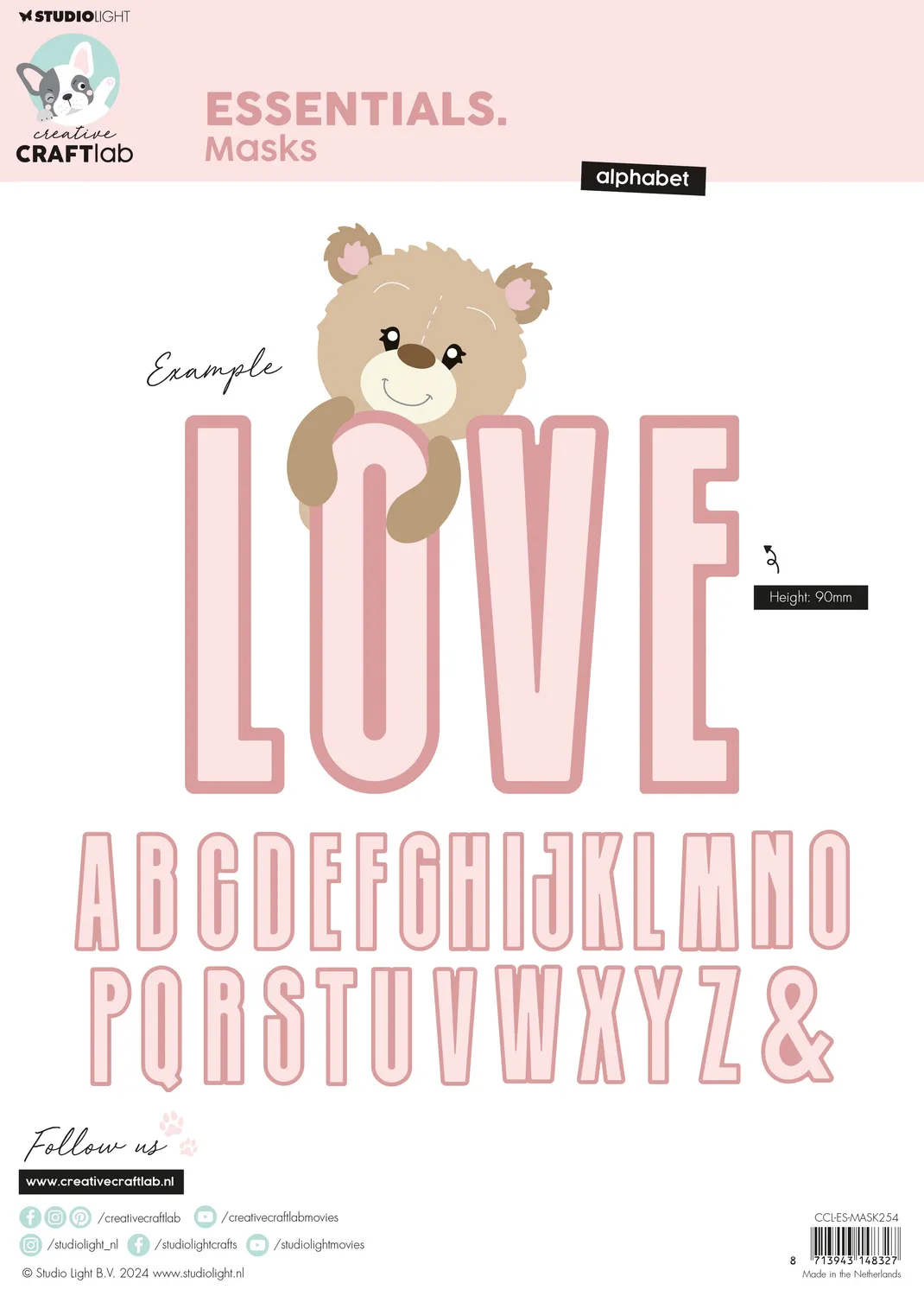 Creative Craftlab Essentials Mask Schablone Alphabet