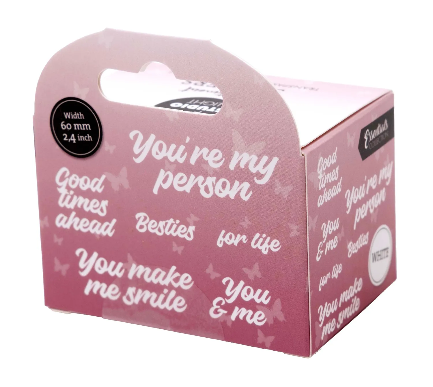 Studio Light Essentials Sticker Youre my person Weiß 5 m klar