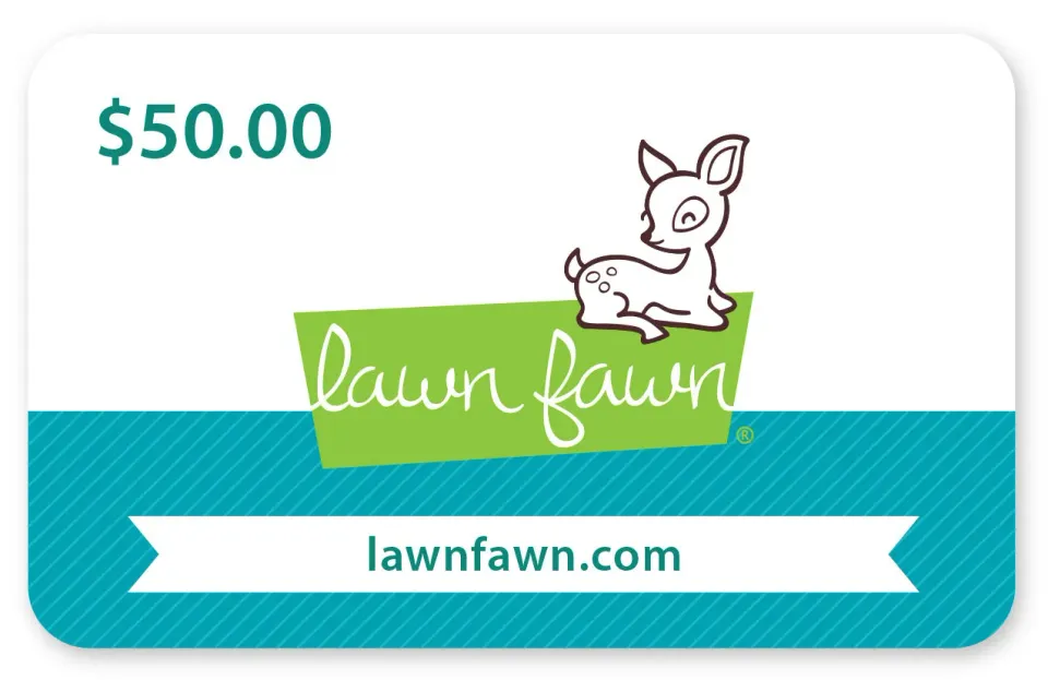 Lawn Fawn Geschenkkarte 50 $ Gutschein per E-Mail