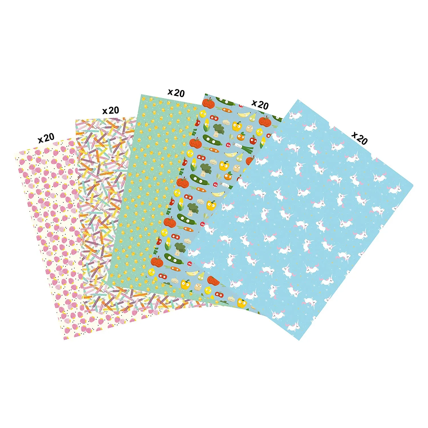 Décopatch MP008C Papier 100 Blatt gelb-orange 30x40 cm