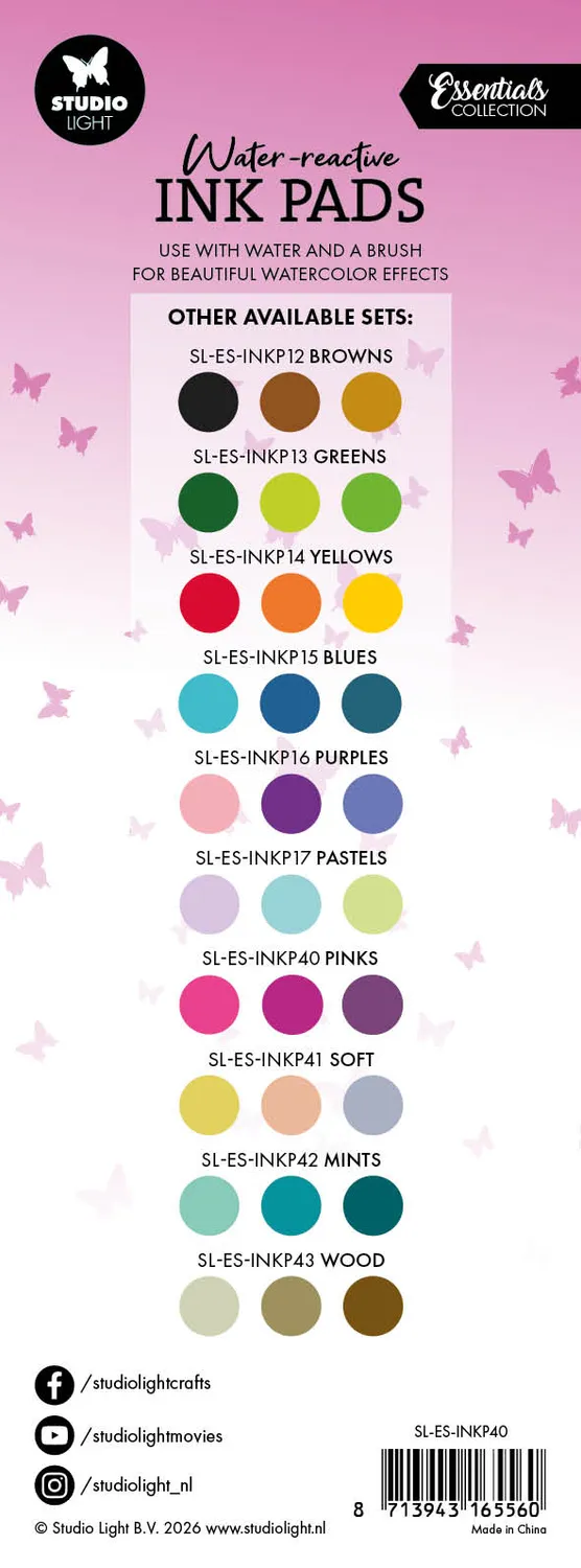 StudioLight Essentials Pinks Stempelkissen wasserreaktiv