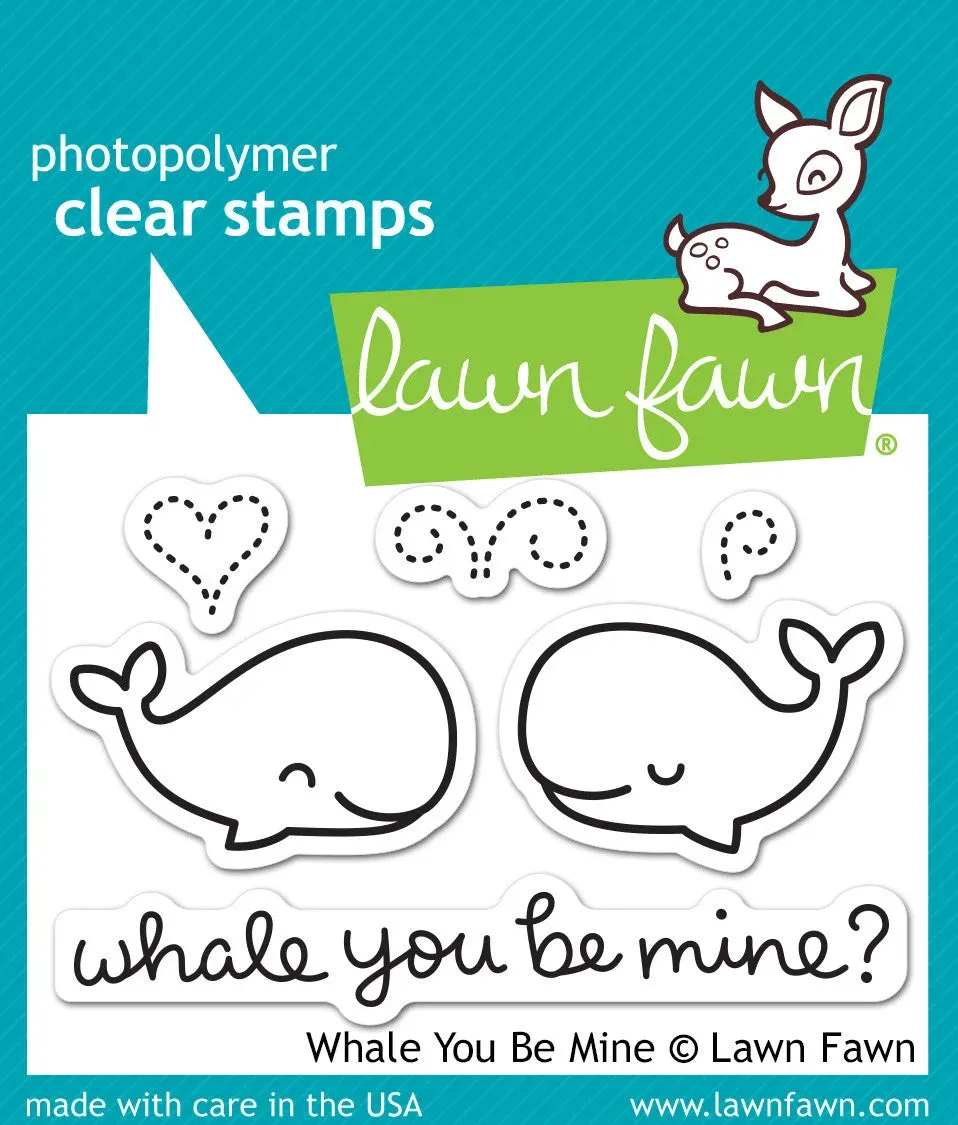 Lawn Fawn Whale You Be Mine Stempelset Mini Wal