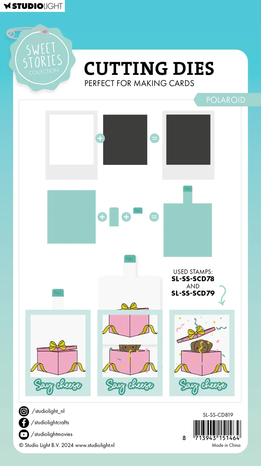 StudioLight Sweet Stories Polaroid Stanzschablone 148x105mm