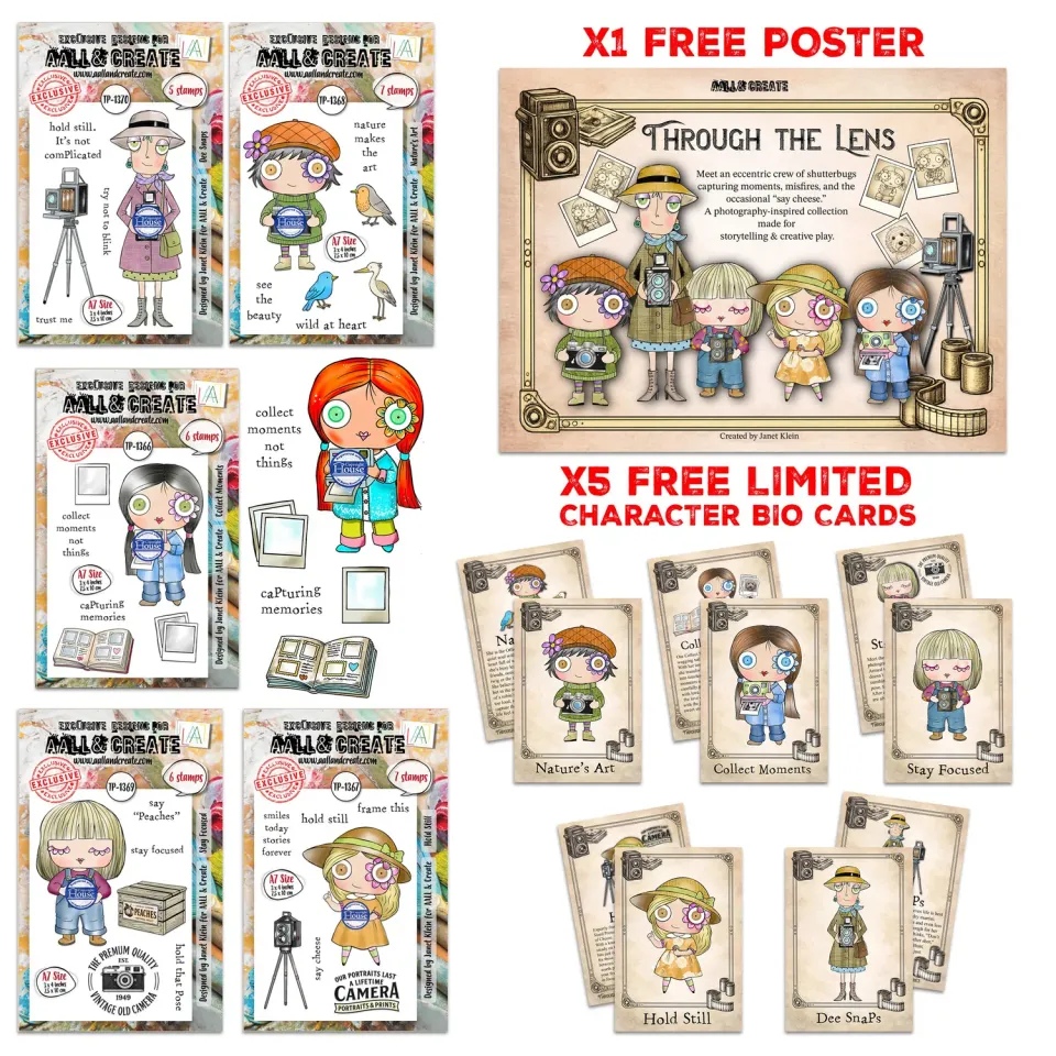 AALL and Create Janet Klein Through the Lens Stempel Bundle 5 Sets