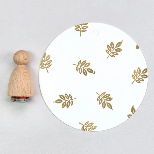 Perlenfischer Walnut Leaf Stempel 16 x 10 mm Blatt