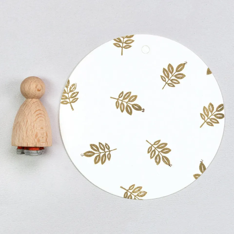 Perlenfischer Walnut Leaf Stempel 16 x 10 mm Blatt