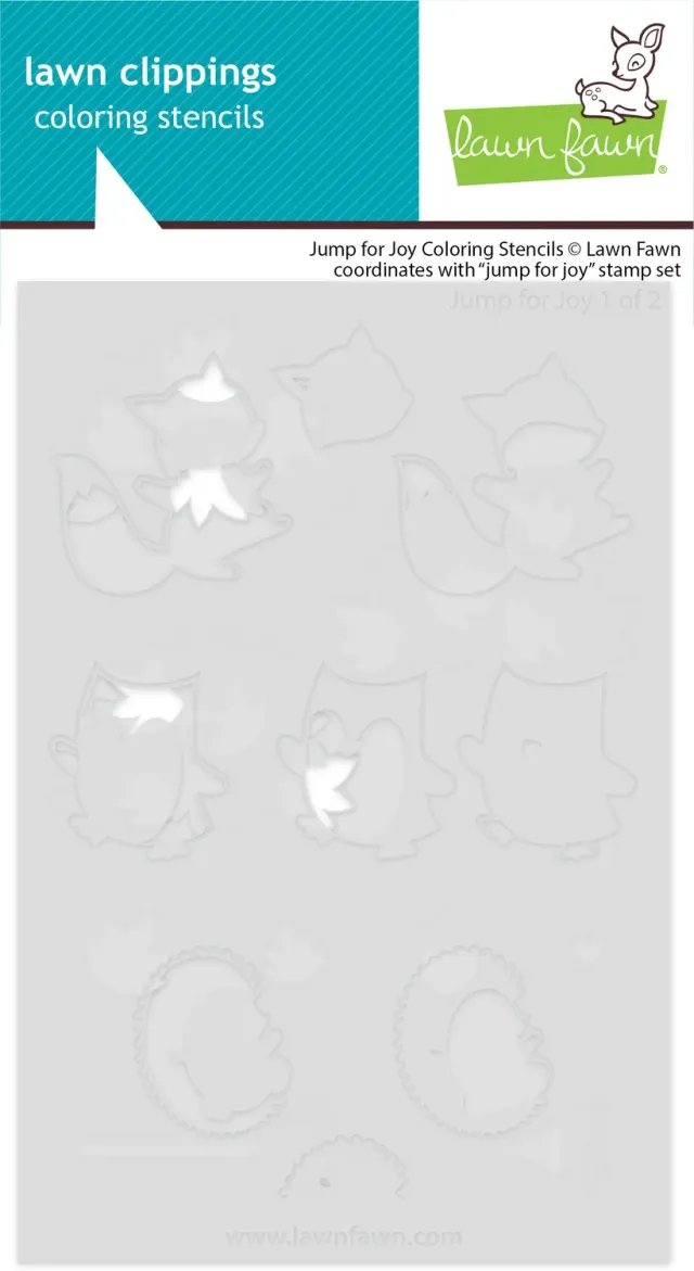 Lawn Fawn Jump For Joy Coloring Stencils Herbstlaub
