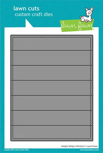 Lawn Fawn Lawn Cuts Simple Stripes Portrait Stanzschablone