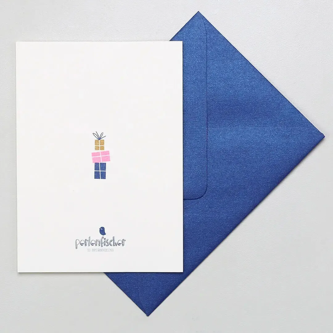 Perlenfischer Robbe Happy Birthday Karte mit Umschlag