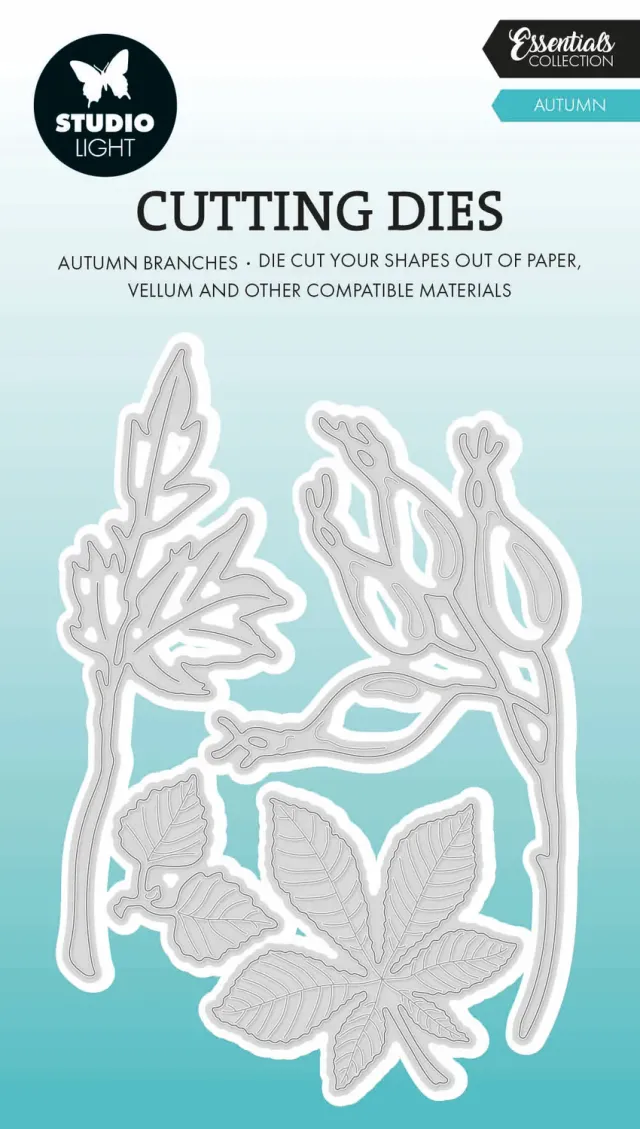 StudioLight Essentials Autumn Stanzschablone Herbstlaub