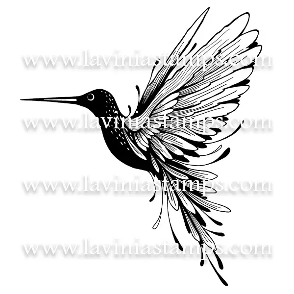 Lavinia Stamps Hummingbird Large Download-Datei Kolibri groß