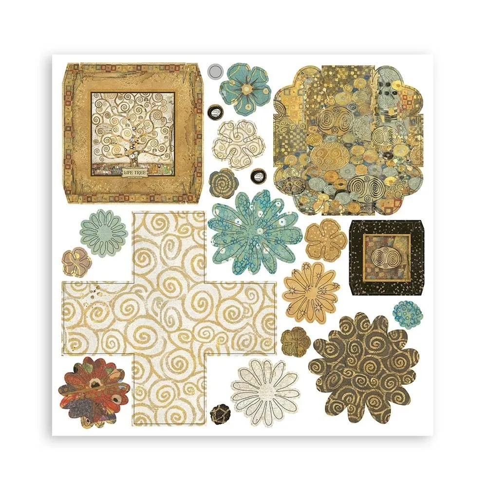 Stamperia Klimt SBPOP07 3D Papier Kit 10x15 cm