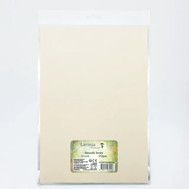 Lavinia Stamps Quality Card A4 Ivory 270g 10 Blatt glatt