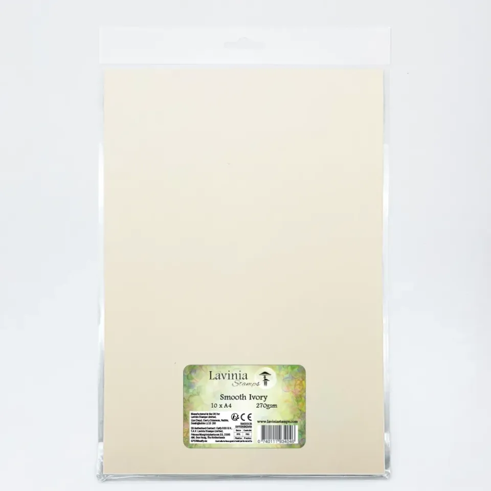 Lavinia Stamps Quality Card A4 Ivory 270g 10 Blatt glatt