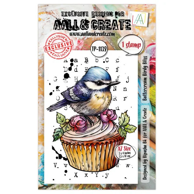 AALL and Create TP-1139 Buttercream Birdy Bliss Stempel A7