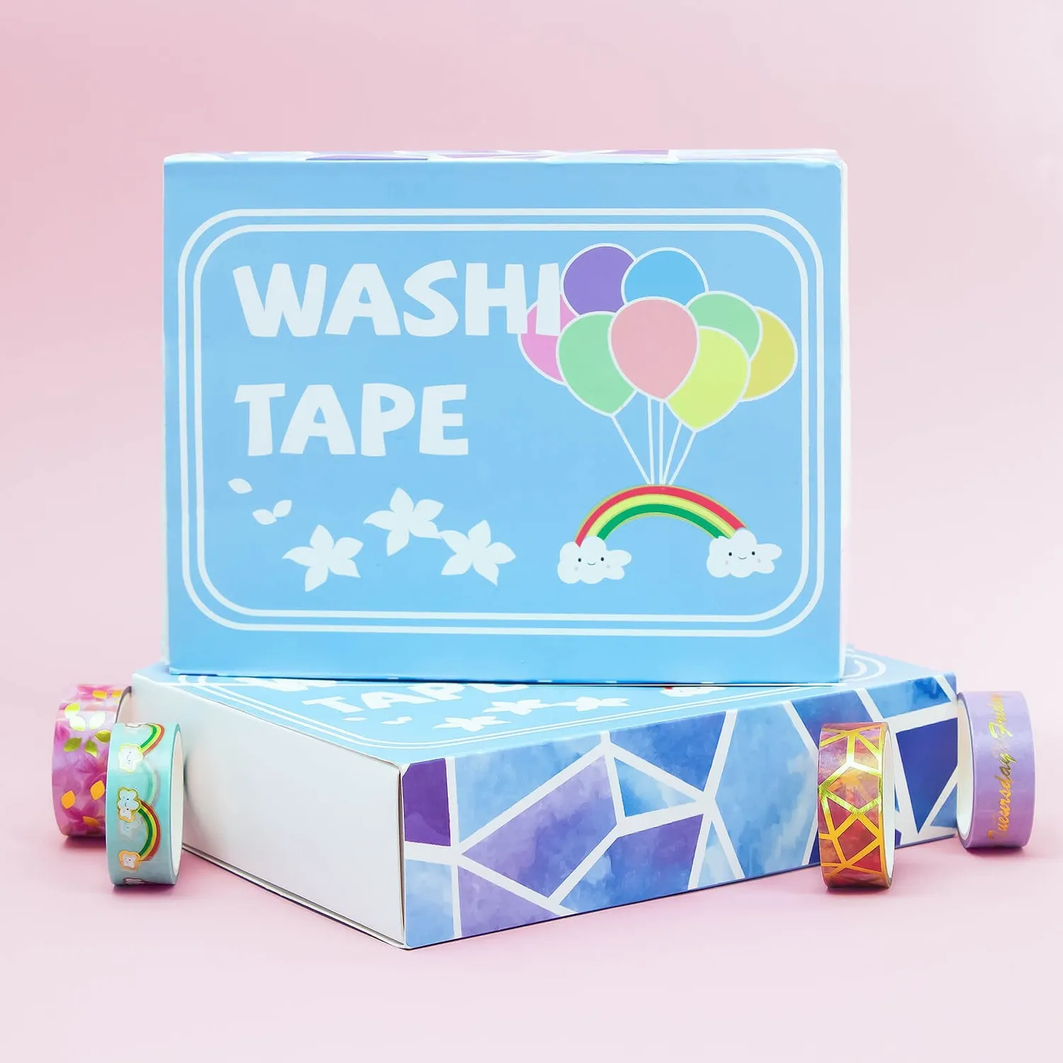 Ieebee Gold Foil Washi Tape 30 Rollen Regenbogen