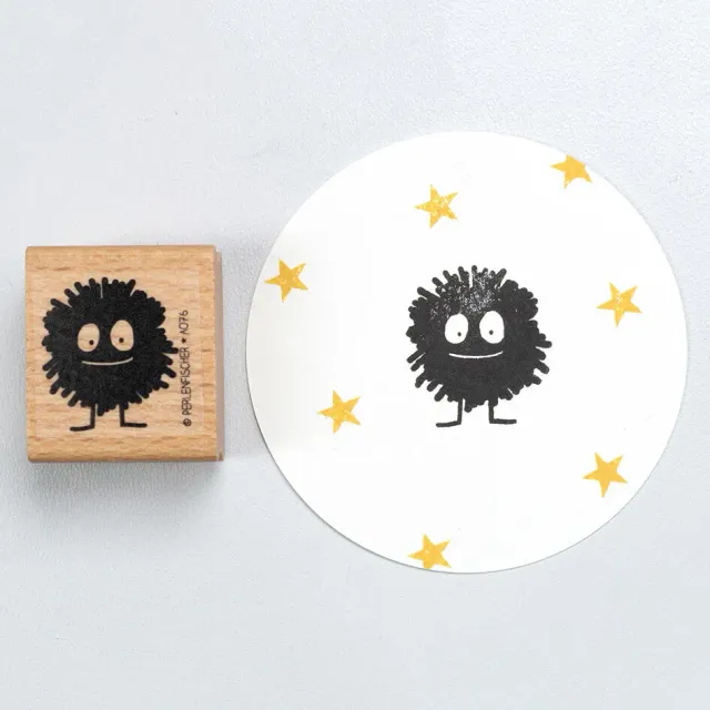 Perlenfischer Pom Pom Monster Stempel 27x24 mm Kind