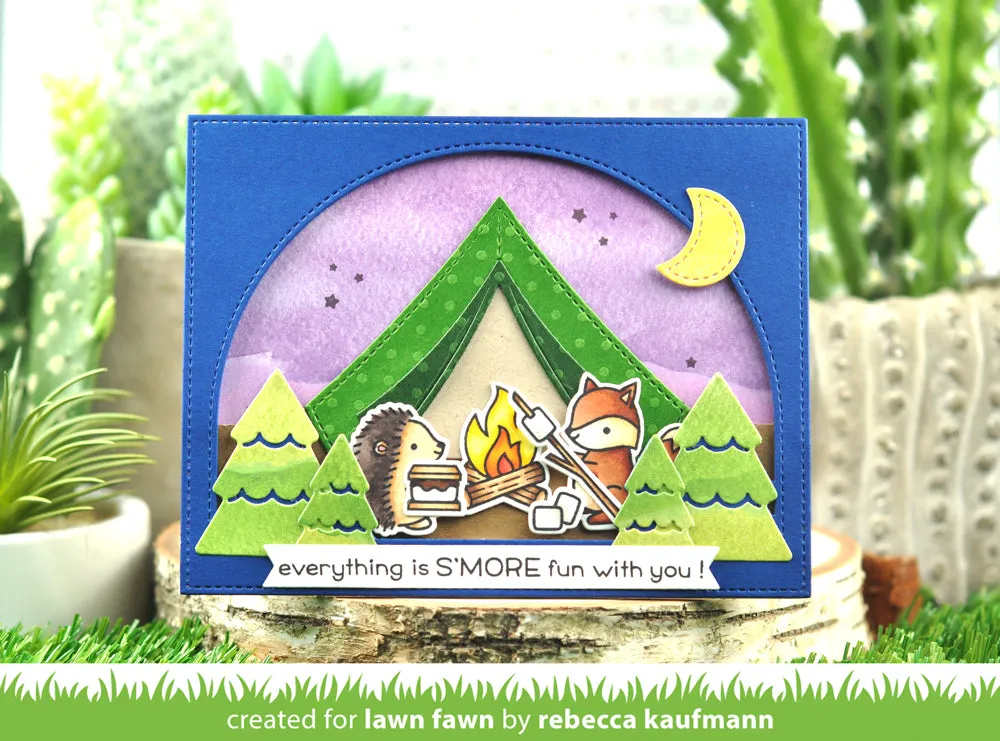 Lawn Fawn S'more the Merrier LF2593 Stempelset Camping