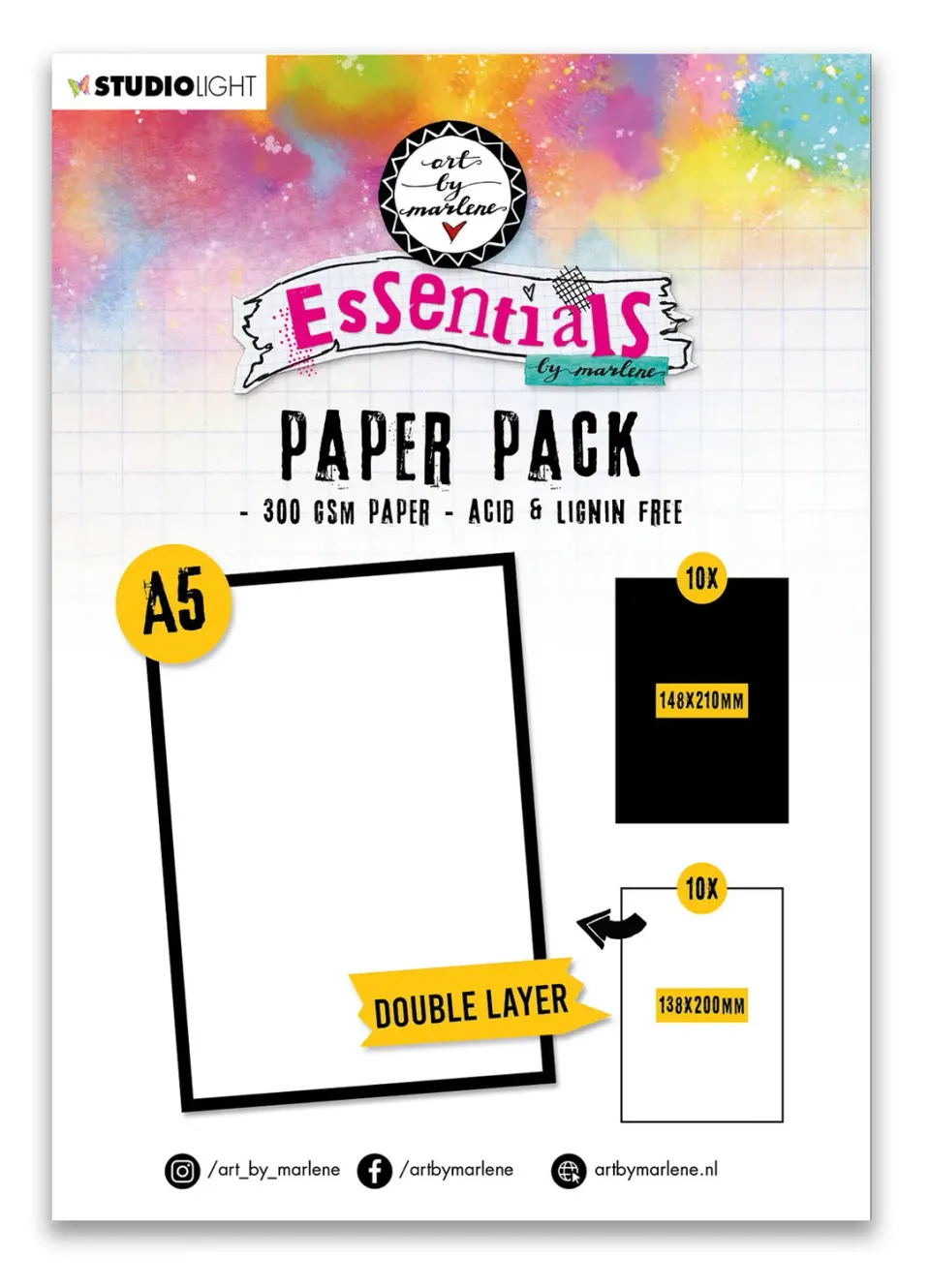 Art by Marlene Essentials Paper Pack Bastelpapier A5 20 Blatt