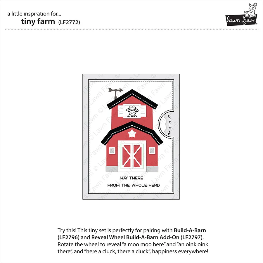 Lawn Fawn Tiny Farm Stempelset Bauernhof Mini