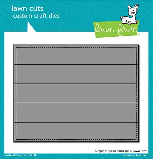 Lawn Fawn Simple Stripes Landscape Stanze Hintergrund