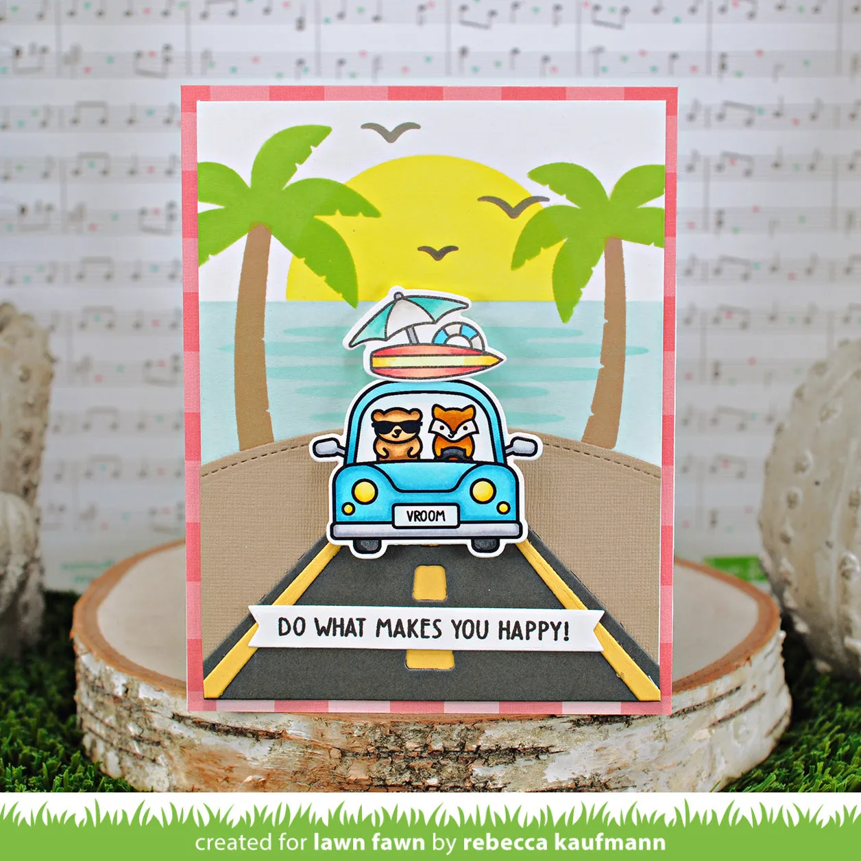 Lawn Fawn Beach Sunset Stencils Schablonen 2er-Set