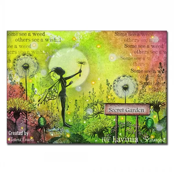 Lavinia Stamps Secret Garden Sign Stempel Schild