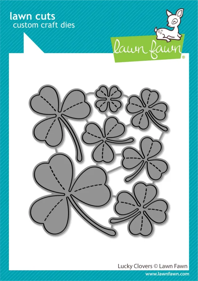Lawn Fawn Lawn Cuts Lucky Clovers Stanzen Kleeblatt