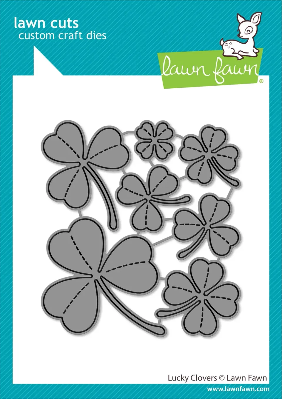 Lawn Fawn Lawn Cuts Lucky Clovers Stanzen Kleeblatt