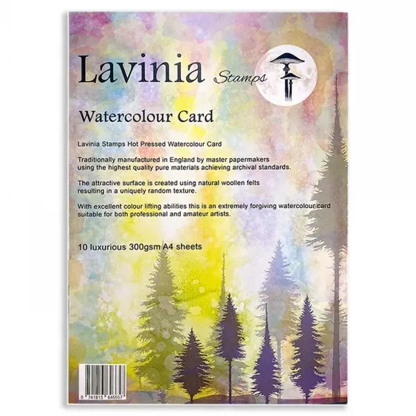 Lavinia-Stamps Hot Pressed Aquarellkarton 10 Blatt glatt