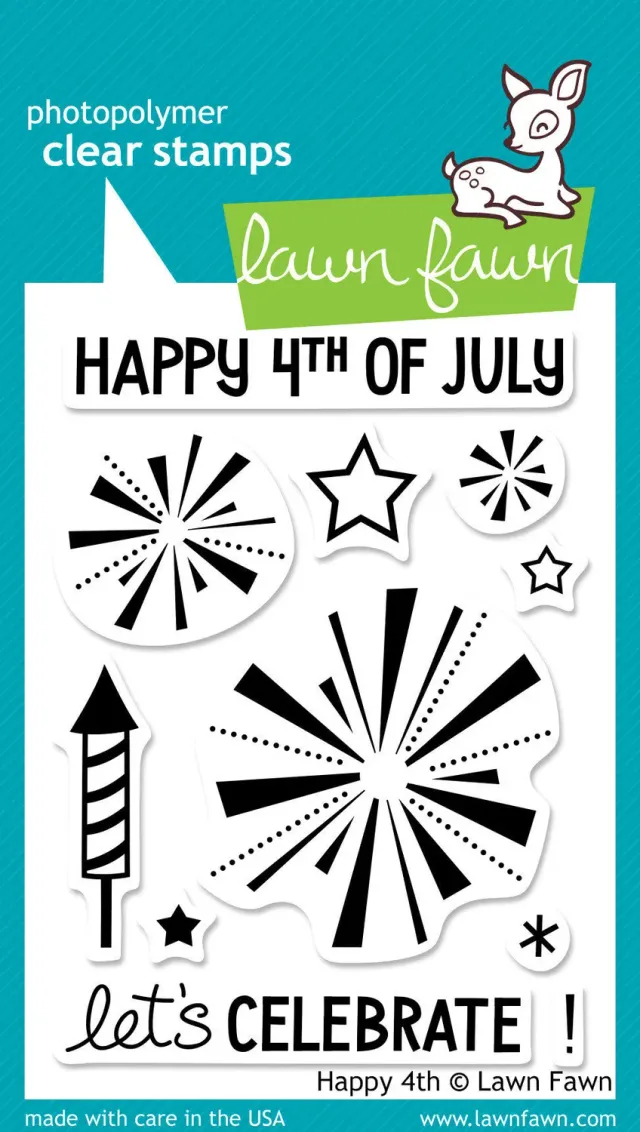 Lawn Fawn Happy 4th Clear Stamps 11 Stempel