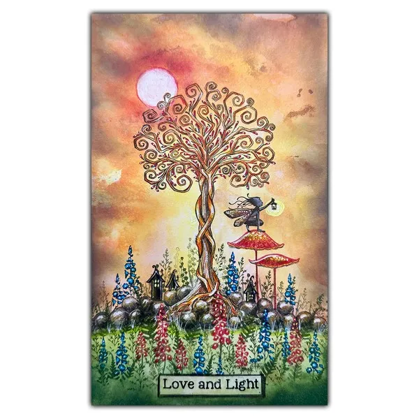 Lavinia Stamps Dana Stempel Fee sitzend