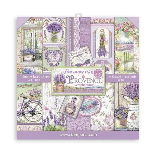 Stamperia Provence SBBS53 Scrapbook-Pad 20,3x20,3 cm