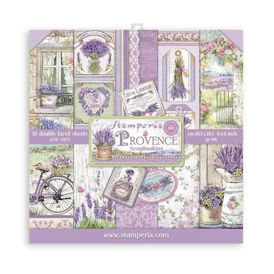 Stamperia Provence SBBS53 Scrapbook-Pad 20,3x20,3 cm